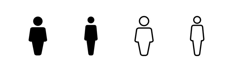 Man icon vector. male sign and symbol. human symbol