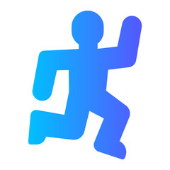 crime scene gradient icon