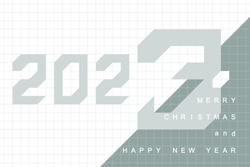 Happy New Year 2023 design.