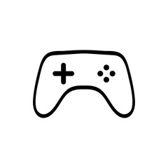 joystick icon. Computer gaming. Digital computer entertainment. Vector illustration. stock image. © Kravchenko