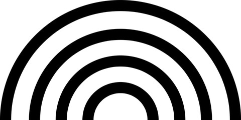 rainbow icon in Irish set vector art on white background..eps