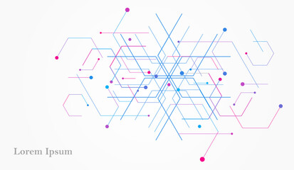 幾何学 抽象 青 ピンク 科学 背景