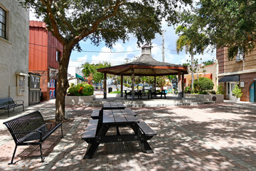 Park in Cocoa Village in central Florida between Orlando and Cocoa Beach. 