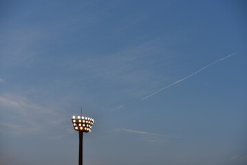 Light pole of sport ground