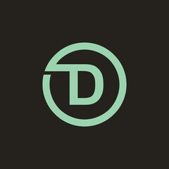 Fototapeta premium D lettering, perfect for company logos, offices, campuses, schools, religious education