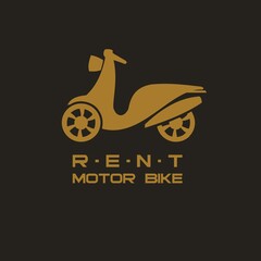 The automatic motorbike logo is suitable for rental design needs, workshops and the like
