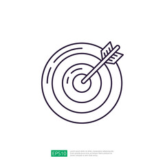 archery business target icon illustration