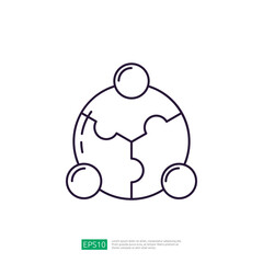 business partner and teamwork icon illustration