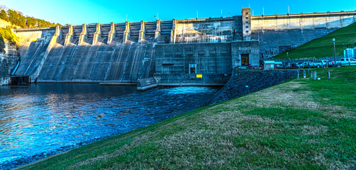 Center Hill Lake, created by Center Hill Dam (1948), is located in  Middle Tennessee near Smithville.