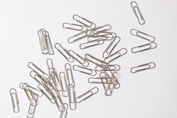 clips on white background