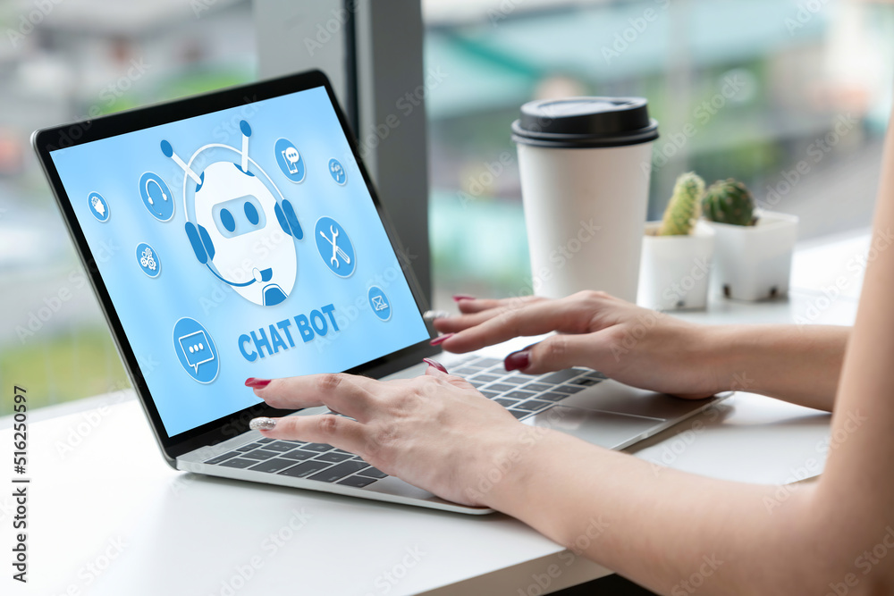 Poster chatbot software application for modish online business that automatically reply to customer questio