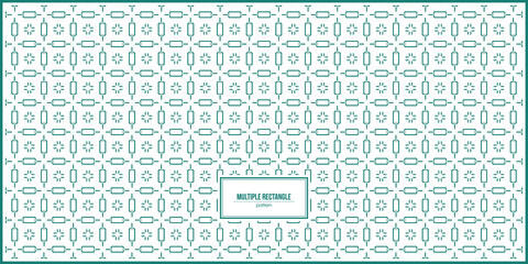 symmetrical rectangle pattern with turquoise color