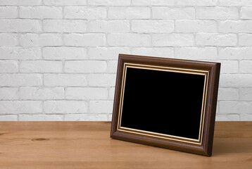 photo frame on the table