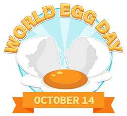 World egg day banner or logo design