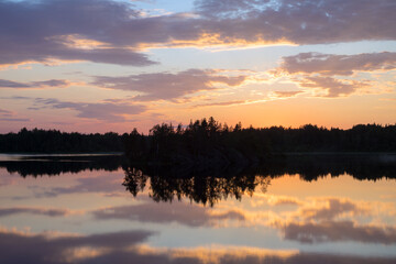 island on the lake