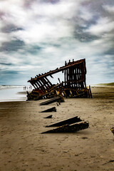shipwreck on the beach