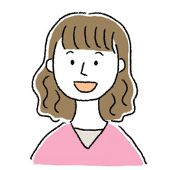 笑顔　若い女性