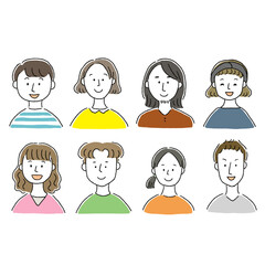 複数の男女　セット