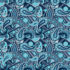 traditional Indian paisley pattern on background