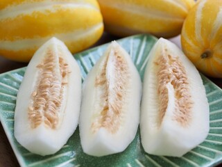 신선한 유기농 과일 참외
