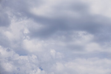 blue sky and white clouds..blue back ground. Freshness of the new day. Bright blue background....