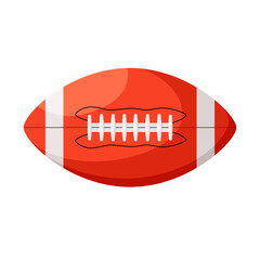 An American football ball on a white background.
