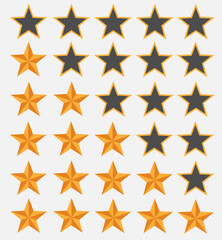 Star Rating Model Vector / Ai Illustrator