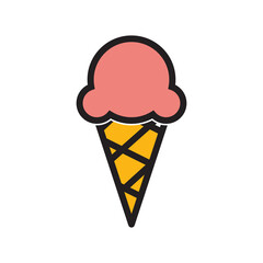 ice cream icon vector design template