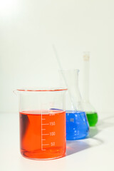 Concept of science with different laboratory accessories