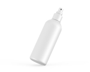 Cosmetic spray bottle mockup for branding and marketing, ready for product presentation, 3d render illustration