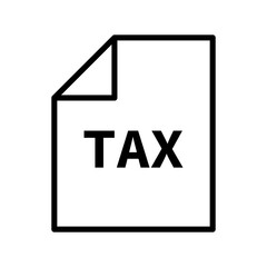 Tax Statement. Tax document. Vector.