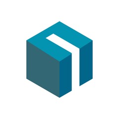 Cube business vector