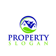 simple real estate logo design vector