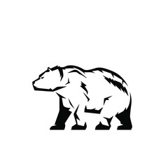 bear logo design vector illustration