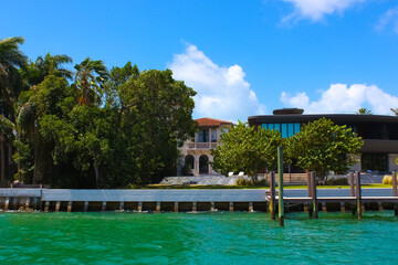 Luxurious mansion in Miami Beach, florida, U.S.A