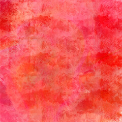 Red paint splashes. Abstract color texture. Multicolor bright background. Modern pattern. Illustration for graphic design, banner, poster.