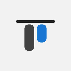 Top alignment icon in flat style about text editor, use for website mobile app presentation