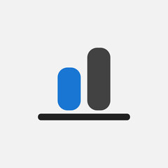 Bottom alignment icon in flat style about text editor, use for website mobile app presentation
