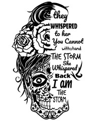 I am The Storm Vector, Sugar Skull illustration, Thankful Greatful Eps, Momlife