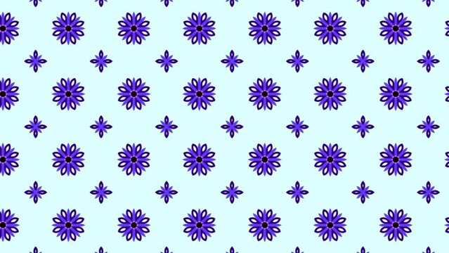 Pleasing ornamental design patterns flowing animation backdrop