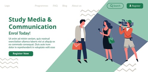 Study media and communication, enroll today web