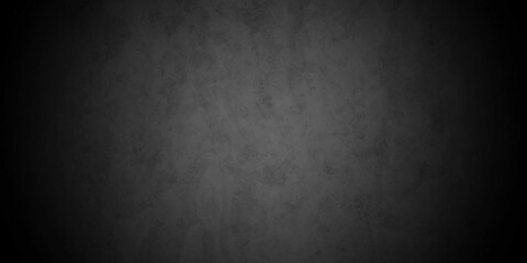Dark black grunge textured concrete background. Panorama dark grey black slate background or texture. Vector black concrete texture. Stone wall background.	
