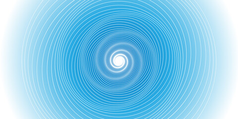 Modern Style Abstract Light Blue Background With Spiralling Centered Lines - 3D Vector Texture, Illustration, Design Template for Web