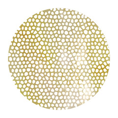 circle golden lace textured  background vector  