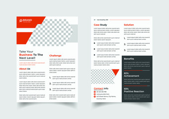 Creative case study template design