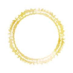 circle brush drawn isolated frame vector  