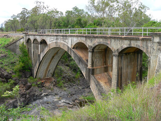Fototapeta na wymiar Chowey Bridge railway in Australia