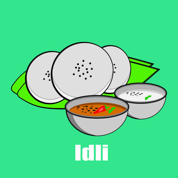 Idli Sambhar indian breakfast