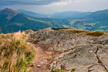 Landscape with mountains and clouds, Bieszczady  © Darek Bednarek