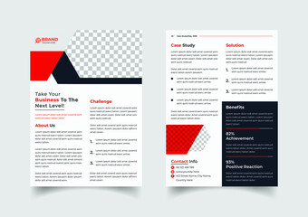 Creative case study template design